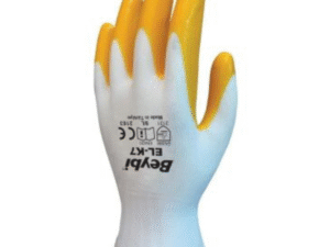 Beybi PN7 Polyester Örme Nitril Sarı Eldiven NO:10